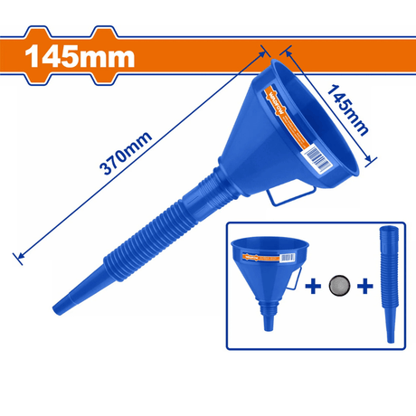 Wadfow Automotive Accessories Wadfow 2-in-1 Plastic Flexible Funnel - WUF1302