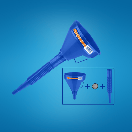 Wadfow Automotive Accessories Wadfow 2-in-1 Plastic Flexible Funnel - WUF1302