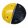Wadfow Specialty Safety Equipment Wadfow 2-Piece Black and Yellow Rubber Speed Bump End Set - WYJ5A05