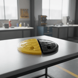 Wadfow Specialty Safety Equipment Wadfow 2-Piece Black and Yellow Rubber Speed Bump End Set - WYJ5A05