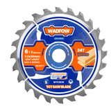 Wadfow Grinding & Cutting Wheels Wadfow 2-Piece Ultra-Thin 24T TCT Circular Saw Blade Set | 140mm & 165mm