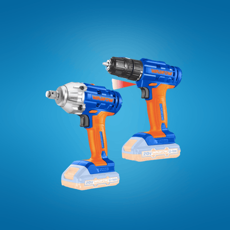 Wadfow Tool Set Wadfow 2 Pieces Cordless Combo Kit - WCK2017