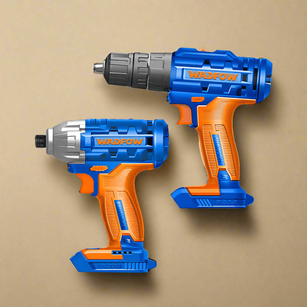 Wadfow Drill Wadfow 2 Pieces Lithium-Ion Cordless Combo Kit (Drill & Impact Driver)- WCK2016