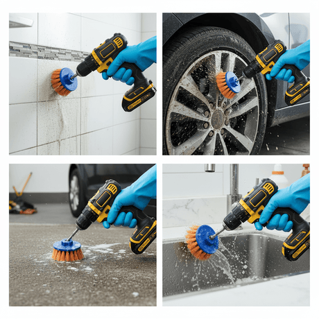 Wadfow Cleaning Equipment Accessories Wadfow 2 Pieces Soft Bristle Brush Set - WND1401