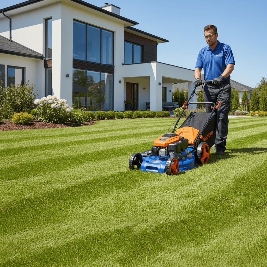 Wadfow Self-Propelled Petrol Lawn Mower Wadfow 20" 4-Stroke Self-Propelled Gasoline Lawn Mower 173cc 4HP - WGM7A20
