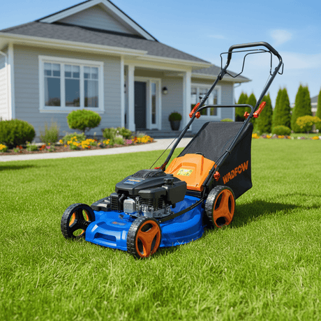 Wadfow Self-Propelled Petrol Lawn Mower Wadfow 20" 4-Stroke Self-Propelled Gasoline Lawn Mower 173cc 4HP - WGM7A20