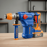 Wadfow Drill Wadfow 20V Brushless Cordless Rotary Hammer 4.5J with 2 x 4.0Ah Batteries, Charger & Accessories - WLM2B286