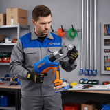 Wadfow Specialty Power Tool Wadfow 20V Cordless Hydraulic Crimping Tool 120KN with 2 x 4.0Ah Batteries & Charger - WHT2D40