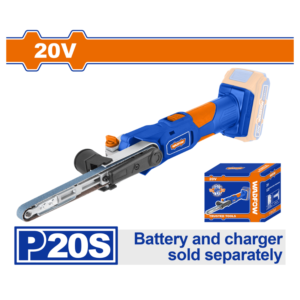 Wadfow Sander Wadfow 20V Cordless Mini Belt Sander - WLBS1501
