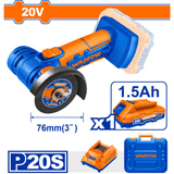 Wadfow Grinder Wadfow 20V Cordless Mini Cut-Off Tool -  WLAP571