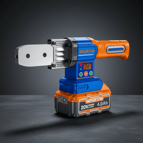 Wadfow Welding Machine & Accessories Wadfow 20V Cordless PPR Plastic Pipe Welding Tool with 2 x 4.0Ah Batteries & Charger - WWM20182