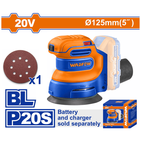 Wadfow Sander Wadfow 20V Cordless Random Orbit Sander - WRAP5030
