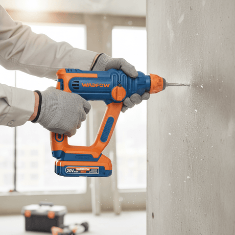 Wadfow Drill Wadfow 20V Cordless Rotary Hammer Without Battery And Charger - WLM1516