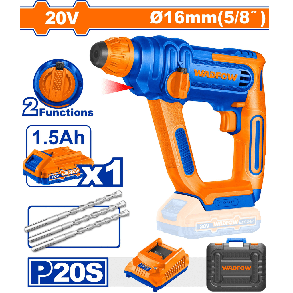 Wadfow Drill Wadfow 20V Cordless Rotary Hammer - WLM1B161