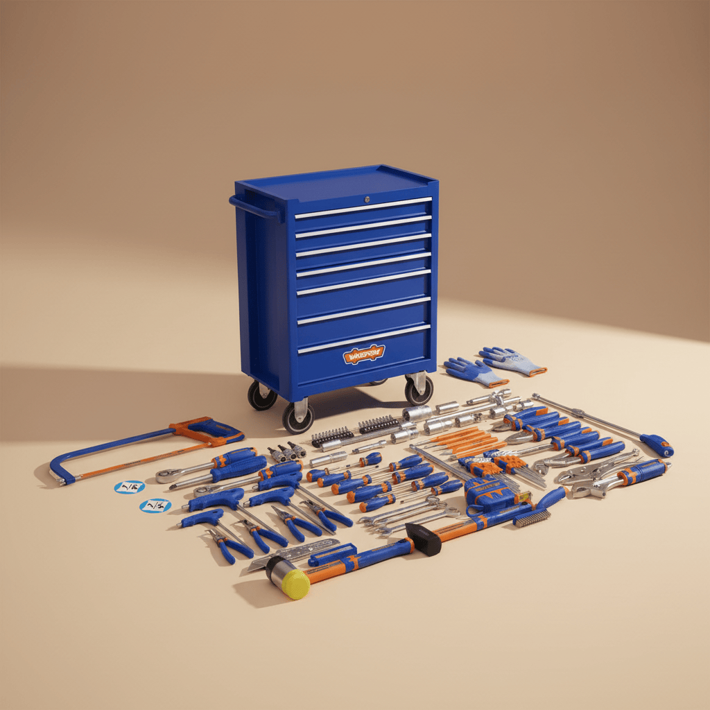Wadfow Tool Chests & Cabinets Wadfow 211 Pieces Tools Chest Set - WHS3211