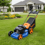 Wadfow Self-Propelled Petrol Lawn Mower Wadfow 22" 4-Stroke Self-Propelled Gasoline Lawn Mower 224cc 5.9HP - WGM7A22