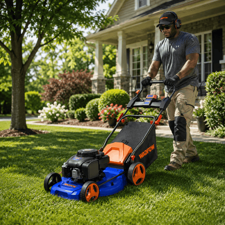 Wadfow Lawn Mower Wadfow 22" Gasoline Lawn Mower 5.9HP 224cc - WGM6A22