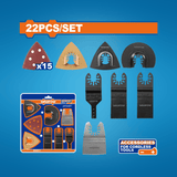 Wadfow Tool Set Wadfow 22 Pieces Multi Tool Blade Set - WMA9417