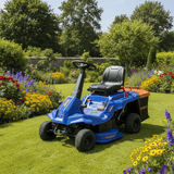 Wadfow Lawn Mower Wadfow 24" Gasoline Riding Lawn Mower 224cc with 150L Collector - WGM9A24