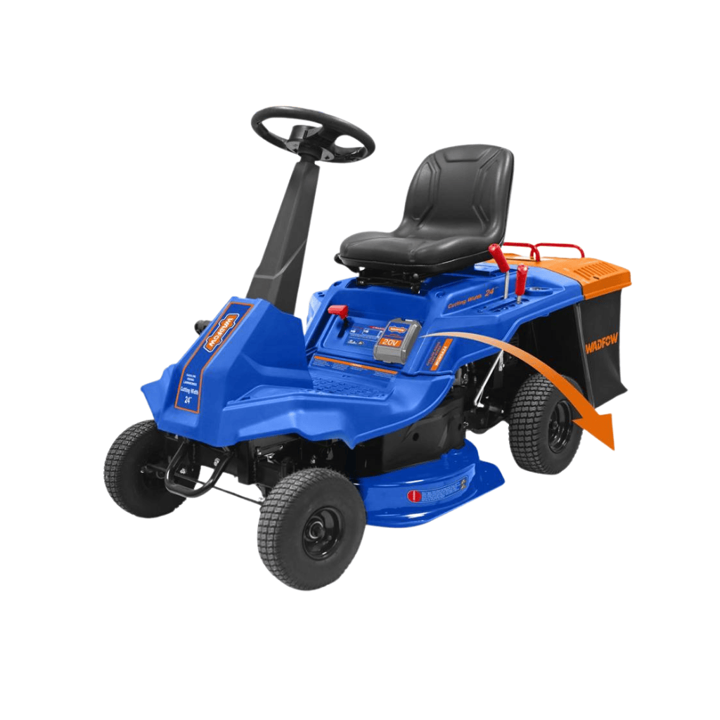 Wadfow Lawn Mower Wadfow 24" Gasoline Riding Lawn Mower 224cc with 150L Collector - WGM9A24