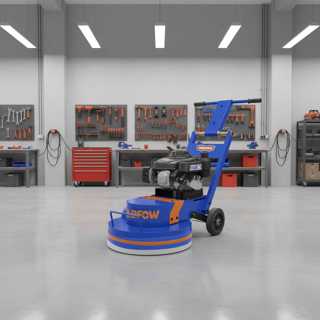 Wadfow Construction Equipment Wadfow 250mm Gasoline Concrete Floor Grinder 5.5HP with Loncin Engine - WSFM2A252