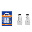 Wadfow Compressor & Air Tool Accessories Wadfow 2Pcs Female Thread 1/4" Quick Plug Set - WQP2970