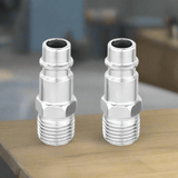Wadfow Compressor & Air Tool Accessories Wadfow 2Pcs Male Thread 1/4" Quick Plug Set - WQP2950