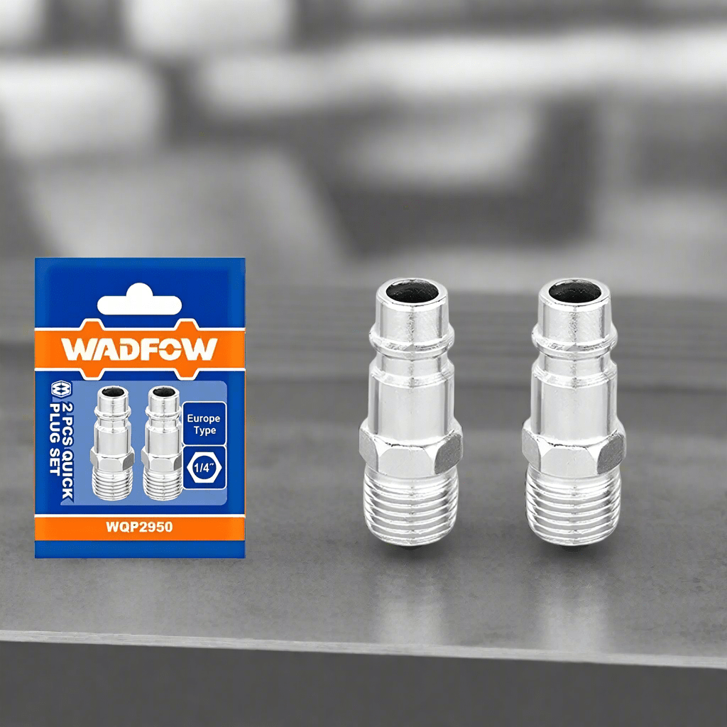 Wadfow Compressor & Air Tool Accessories Wadfow 2Pcs Male Thread 1/4" Quick Plug Set - WQP2950