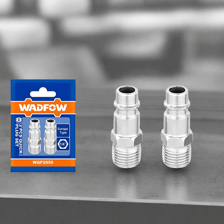 Wadfow Compressor & Air Tool Accessories Wadfow 2Pcs Male Thread 1/4" Quick Plug Set - WQP2950