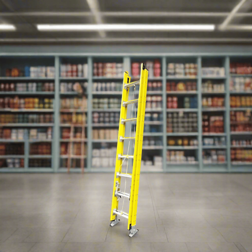 Wadfow Ladder Wadfow 2x12 Steps Extension Fiberglass Ladder - WLD0924