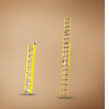 Wadfow Ladder Wadfow 2x12 Steps Extension Fiberglass Ladder - WLD0924