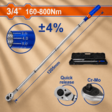 Wadfow Wrenches Wadfow 3/4” Preset Torque Wrench 1205mm - WWQ8D32
