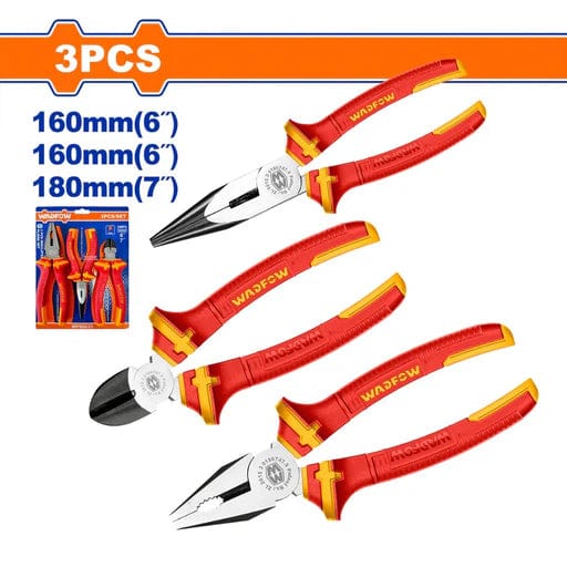 Wadfow Pliers Wadfow 3 Pieces Insulated Plier Set - WPS0633