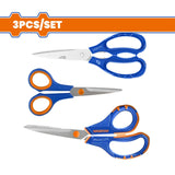 Wadfow Hand Saws & Cutting Tools Wadfow 3 Pieces Stainless Steel Kitchen Scissors - WSX4633