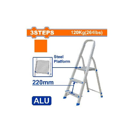 Wadfow Ladder Wadfow 3 Step Aluminium Household Ladder - WLD3H03