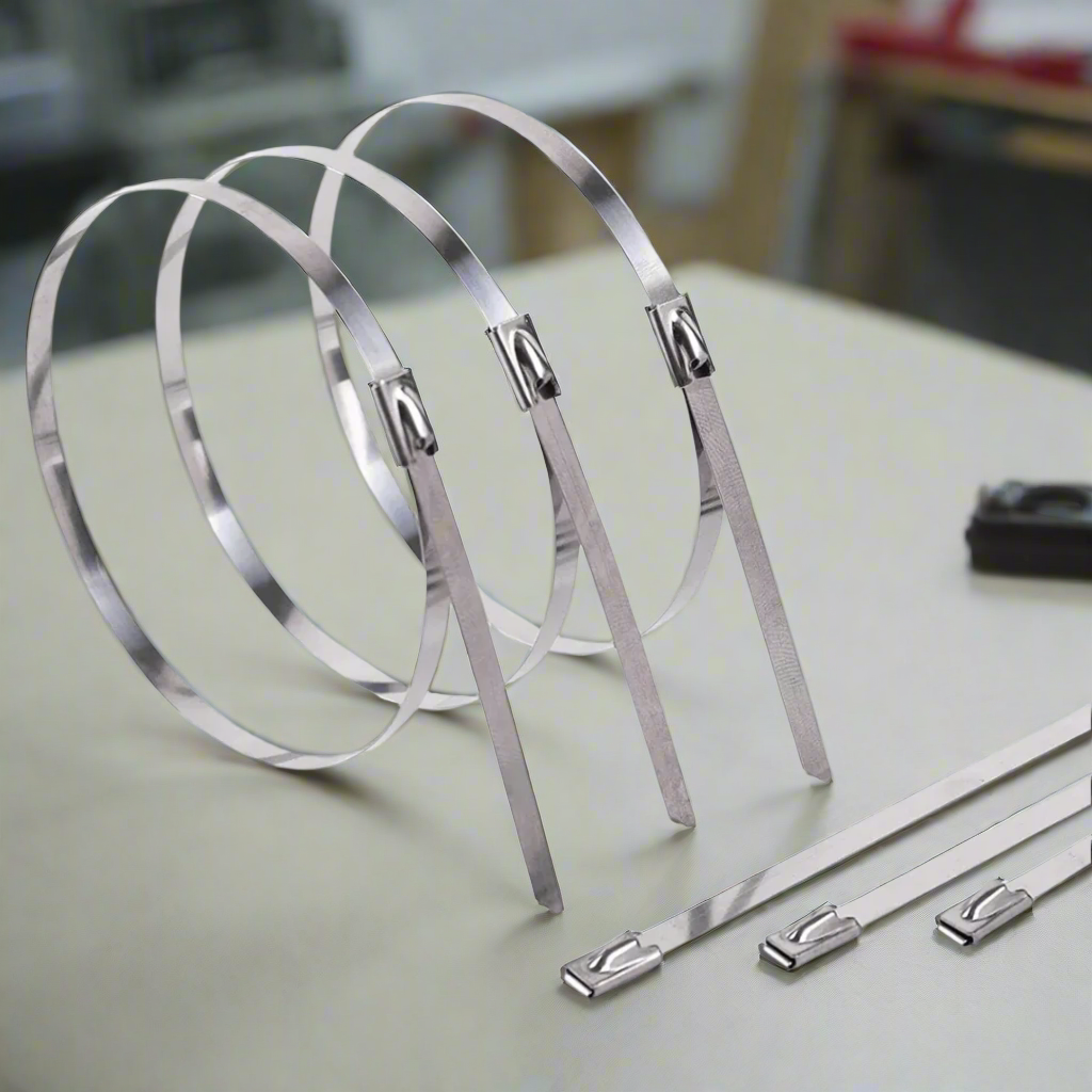 Wadfow Fasteners Wadfow 300mm Stainless Steel Cable Ties - WFZ30046