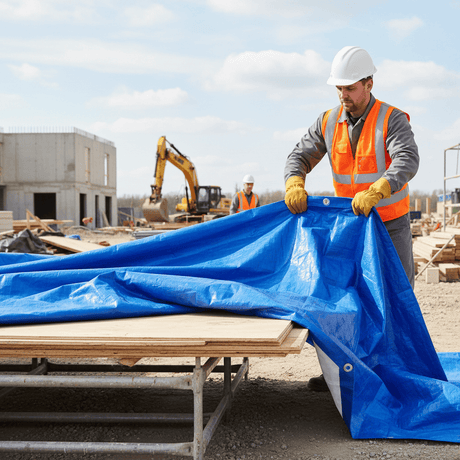 Wadfow Paint Tools & Equipment Wadfow 3m x 3m Waterproof Polyethylene Tarp 110g/m² - WTQ1133