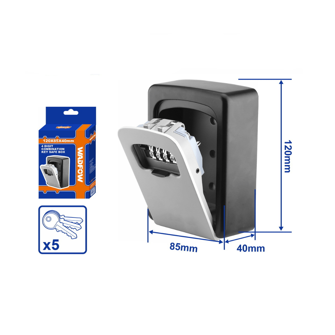 Wadfow Tool Chests & Cabinets Wadfow 4 Digit Combination Key Safe Box - WKFB1119