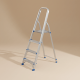 Wadfow Ladder & Access Equipment Wadfow 4-Step Aluminium Household Ladder with 120kg Max Load - WLD3H04