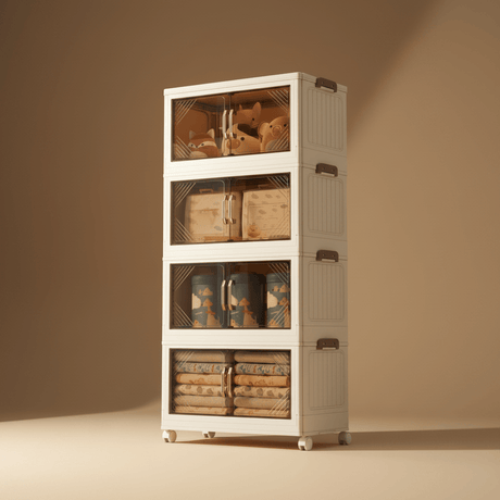 Wadfow Paint Tools & Equipment Wadfow 4-Tier Foldable Storage Cabinet - WFCB2165
