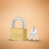 Wadfow Padlocks & Accessories Wadfow 40mm Brass Padlock - WPD1440