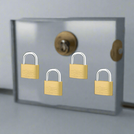 Wadfow Padlocks & Accessories Wadfow 4Pcs Brass Padlock Set  - WPDT444