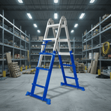 Wadfow Ladder & Access Equipment Wadfow 4x3 Steps Multi-Purpose Steel & Aluminium Ladder with 150kg Max Load - WLD7H12