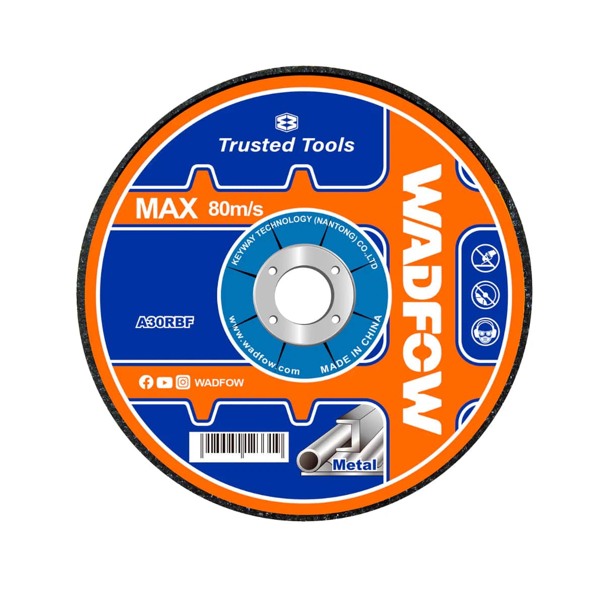 Wadfow Grinding & Cutting Wheels Wadfow 5" Abrasive Metal Grinding Disc - WAC1353