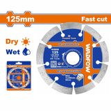 Wadfow Grinding & Cutting Wheels Wadfow 5" Dry Diamond Disc - WDC1K03