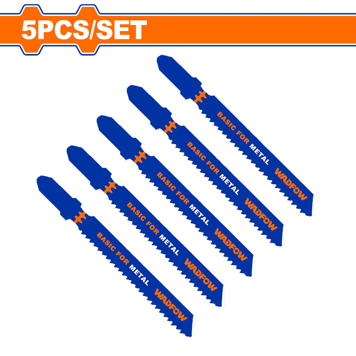 Wadfow Saw Blades Wadfow 5 Pieces Jigsaw Blade for Metal - WJB118A