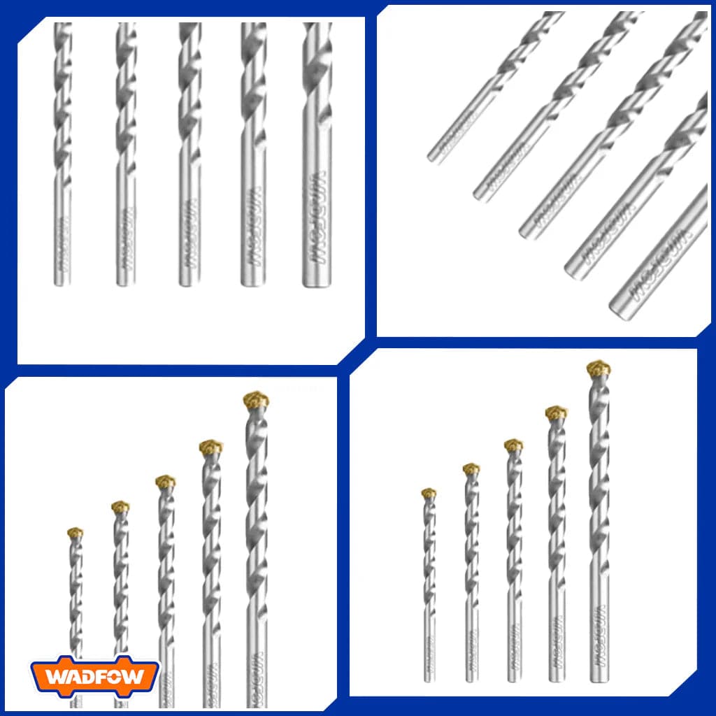 Wadfow Drill Bits Wadfow 5 Pieces Masonry Drill Bit Set - WMJ2K01