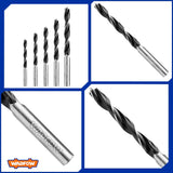 Wadfow Drill Bits Wadfow 5 Pieces Wood Twist Drill Bit - WSJ3K01