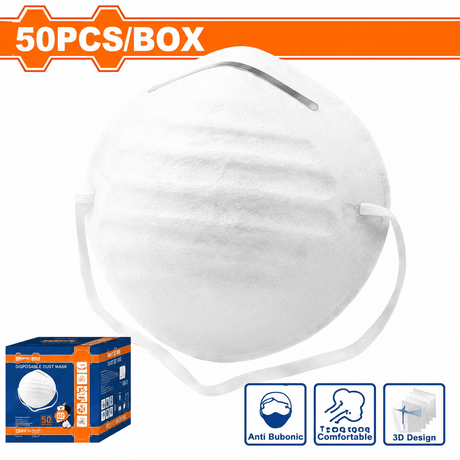 Wadfow Disposable Dust Mask Wadfow 50-Piece Disposable Dust Mask Set - WDK1901