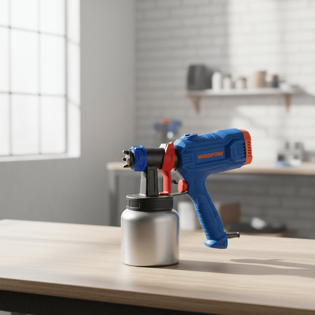 Wadfow Electric Paint Spray Gun Wadfow 500W Electric Spray Gun with 800ml Aluminium Paint Container - WEG1A181